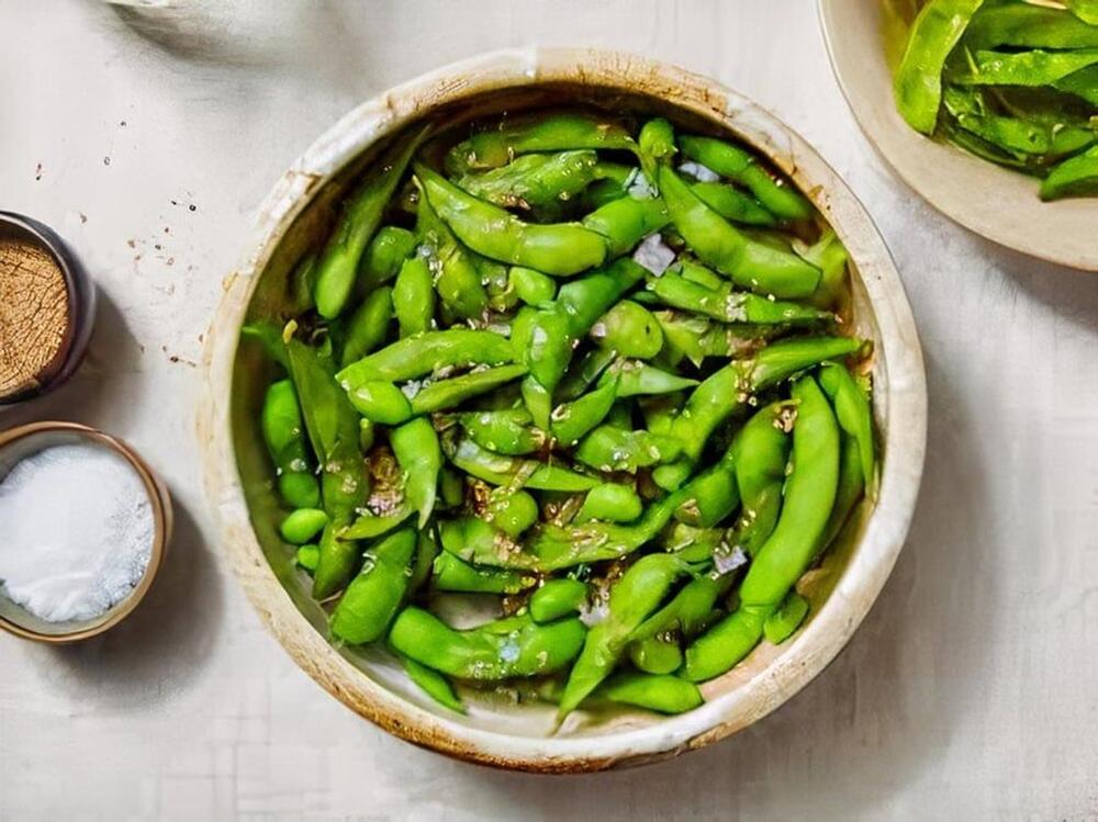 11. Garlic Pepper Edamame