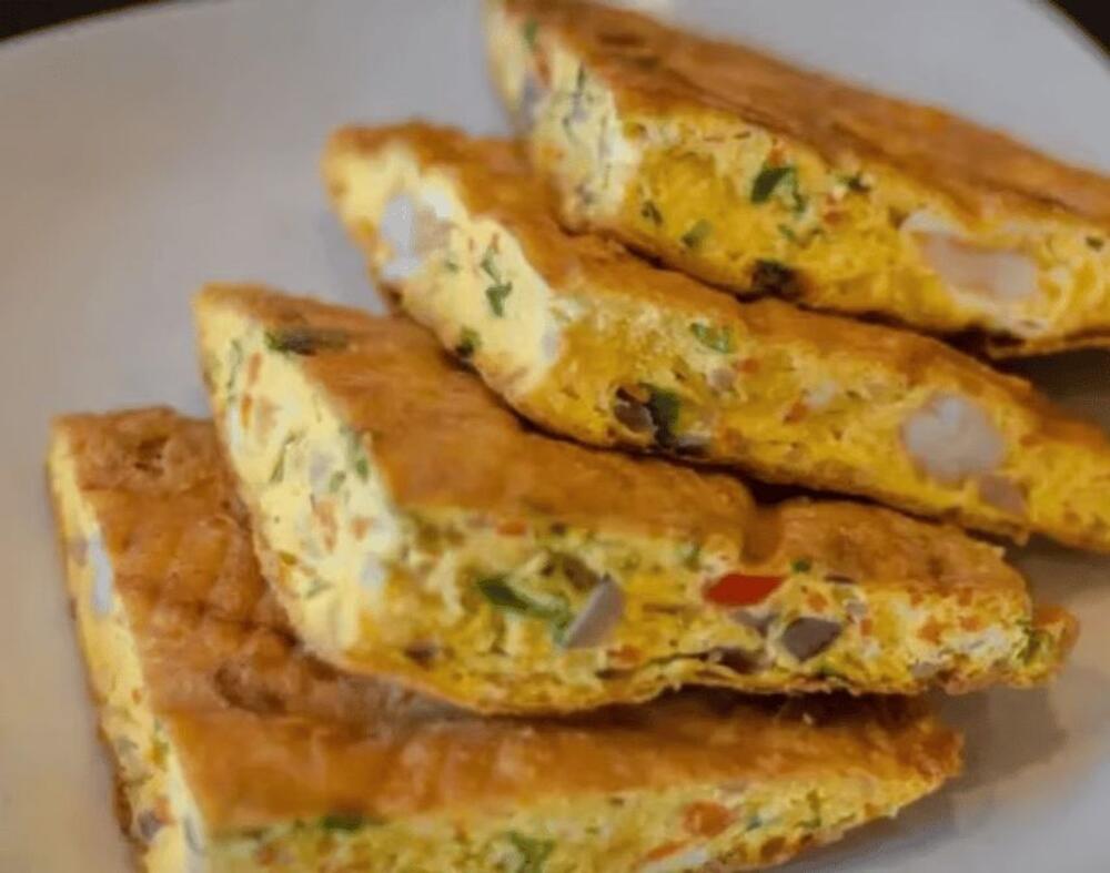 74. Pork Egg Foo Young